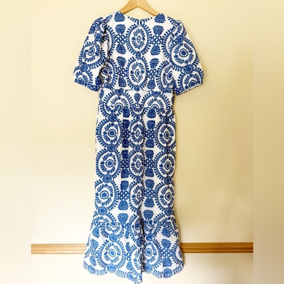 Adelyn Rae Luisa Embroidered Midi Dress blue - Picture 3 of 7